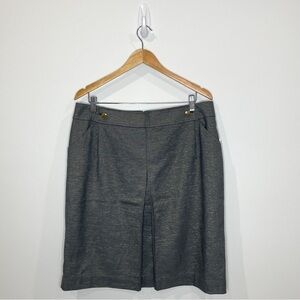 Apostrophe Stretch Gray Sparkle Skirt